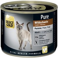 SELECT GOLD Pure Adult Paté Wildschwein 6x200 g von SELECT GOLD