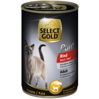 SELECT GOLD Pure Adult Paté Rind 6x400 g von SELECT GOLD