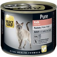 SELECT GOLD Pure Adult Paté Kalb 24x200 g von SELECT GOLD