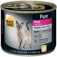 SELECT GOLD Pure Adult Paté Pferd 24x200 g von SELECT GOLD