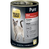 SELECT GOLD Pure Adult Paté Rind 12x400 g von SELECT GOLD