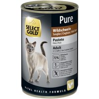 SELECT GOLD Pure Adult Paté Wildschwein 12x400 g von SELECT GOLD