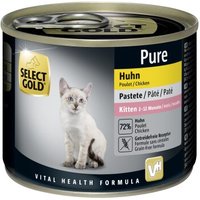 SELECT GOLD Pure Kitten Paté 24x200 g von SELECT GOLD