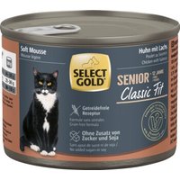 SELECT GOLD Nassfutter Katze Senior +12 Classic Fit Huhn mit Lachs 6x200 g von SELECT GOLD