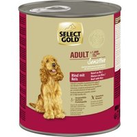 SELECT GOLD Sensitive Adult Rind mit Reis 6x800 g von SELECT GOLD