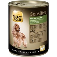 SELECT GOLD Sensitive Adult Ente mit Kartoffel 6x800 g von SELECT GOLD