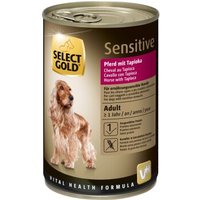 SELECT GOLD Nassfutter Hund Sensitive Adult Pferd mit Tapioka 12x400 g von SELECT GOLD