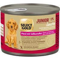 SELECT GOLD Sensitive Hund Nassfutter Junior Pferd mit Süßkartoffeln 6x200 g SELECT GOLD Sensitive Hund Nassfutter Junior Pferd mit Süßkartoffeln 6x200 g von SELECT GOLD