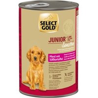 SELECT GOLD Sensitive Hund Nassfutter Junior Pferd mit Süßkartoffeln 6x400 g SELECT GOLD Sensitive Hund Nassfutter Junior Pferd mit Süßkartoffeln 6x400 g von SELECT GOLD