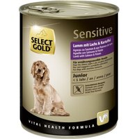 SELECT GOLD Sensitive Junior Lamm mit Lachs & Kartoffel 12x800 g von SELECT GOLD