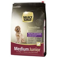 SELECT GOLD Sensitive Medium Junior Lamm/Lachs/Kartoffel 4 kg von SELECT GOLD