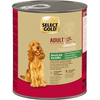 SELECT GOLD Sensitive Nassfutter Adult Hirsch mit Kartoffeln 24x800 g von SELECT GOLD
