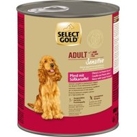 SELECT GOLD Sensitive Nassfutter Adult Pferd mit Süßkartoffel 6x800 g von SELECT GOLD