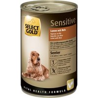 SELECT GOLD Sensitive Senior Lamm mit Reis 12x400 g von SELECT GOLD