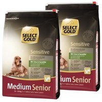 SELECT GOLD Sensitive Senior Medium Ente & Kartoffel 2x4 kg von SELECT GOLD