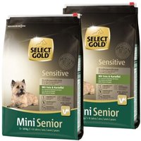 SELECT GOLD Sensitive Mini Senior Ente & Kartoffel 2x4 kg von SELECT GOLD
