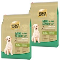 SELECT GOLD Sensitive Mini Senior Ente & Kartoffel 2x4 kg von SELECT GOLD