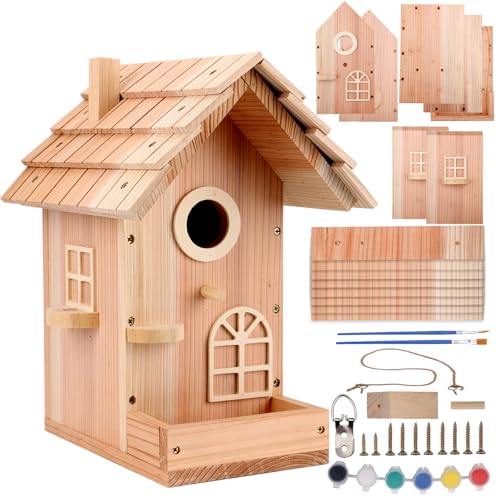 Premium Vogelhaus aus Holz, DIY-Projekte für Erwachsene, Vogelhaus-Set für Kinder, Vogelhaus-Set von SELENAIRE