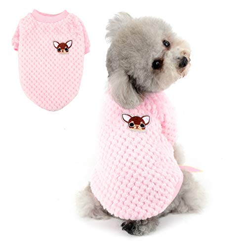 SELMAI Pullover für Kleine Hunde Mittelgroße Weich Warm Flauschiger Kleider Welpe Chihuahua Mantel Dackel Plüsch Kleidung Katzen Haustiere Tägliche Tragen Winddichtes Kaltes Wetter Winter Rosa S SELMAI Pullover für Kleine Hunde Mittelgroße Weich Warm Flauschiger Kleider Welpe Chihuahua Mantel Dackel Plüsch Kleidung Katzen Haustiere Tägliche Tragen Winddichtes Kaltes Wetter Winter Rosa S von SELMAI