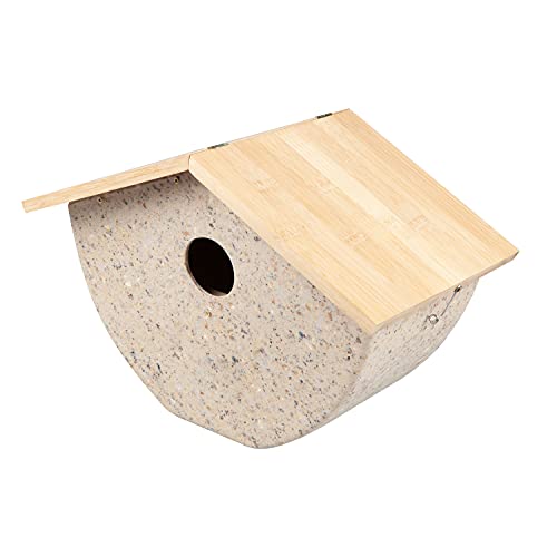 SELVA Nistkasten, Nisthilfe, Vogelhaus für Meisen, nachhaltig, aus Pflanzenfasern und Holz SELVA Nistkasten, Nisthilfe, Vogelhaus für Meisen, nachhaltig, aus Pflanzenfasern und Holz von SELVA