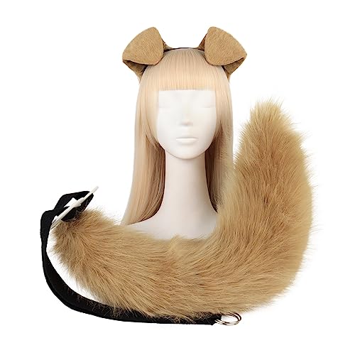 Fuchsohren Und Schwanz Set Hundeohren Stirnband Mit Schwanz Pelziger Schwanz Masquerade Halloween Cosplay Party Kostüm Anime Cosplay Fuchsohren Und Schwanz Set Hundeohren Stirnband Mit Schwanz Pelziger Schwanz Masquerade Halloween Cosplay Party Kostüm Anime Cosplay von SELVFZ