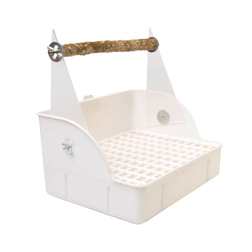SELVFZ Holz Bird Perch Stand Training Hölzerne Papagei Perch Plattform Spielständer Für Conure Cockatiel Shorting Trainingsplattform von SELVFZ