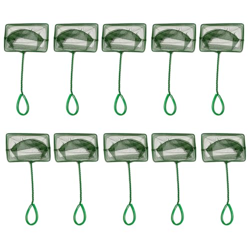 SELVFZ 10pcs Professionelles Fischschaufelnetz Für Aquarien Multifunktionale Nutzung Fischereinetz Schöpfernetz Mit Bequemen Griffaquarien Fische von SELVFZ