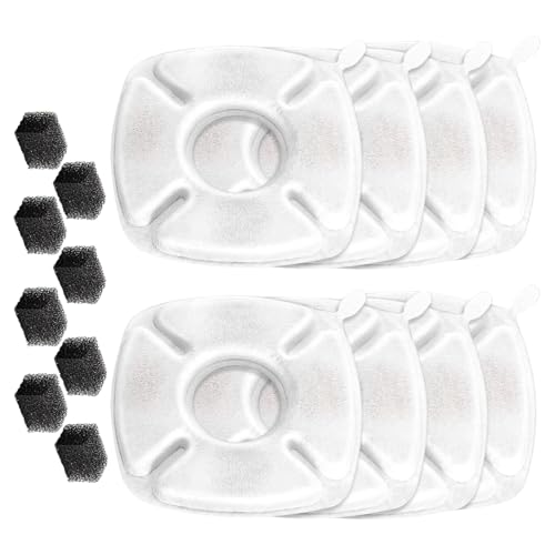 SELVFZ Ersatzfilter Für Katzen/Hundewasserspender Fördern Eine Bessere Trinkpackung Von 8 Filter. Wasser Gesündere Universelle Haustierbrunnenfilterpatrone Macht von SELVFZ