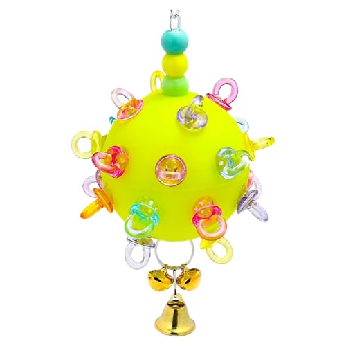 Vogelanreicherung Spielzeug Kaut Gummi Bells Ball Hängende Spielzeug Für Avians Erkundung Innenkäfig Übung Unterhaltung Vogel Unterhaltung Vogelanreicherung Spielzeug Kaut Gummi Bells Ball Hängende Spielzeug Für Avians Erkundung Innenkäfig Übung Unterhaltung Vogel Unterhaltung von SELVFZ