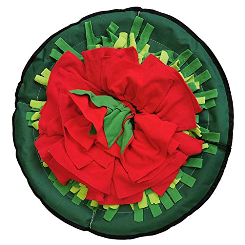 KillingTime Interaktives Kaukissen für Hunde, Plüsch, Blume, Leckerli-Spender von SELiLe