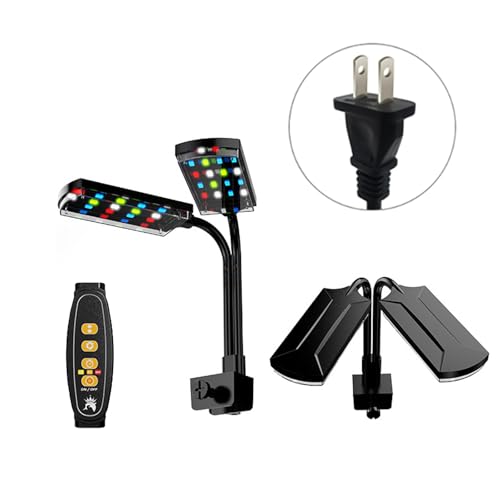 SELiLe Einstellen Sie Helligkeit LED Fishtanks Licht Mit Doppelkopf USB Clip Auf Lampe Für Kleine Aquarien Fischtank Beleuchtungswerkzeugzubehör von SELiLe