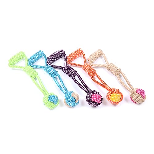 SELiLe Hundeseil Apportierspielzeug Tauziehen Spiel für Hunde Zahnen Kauen Backenzähne Spielzeug Hund Apportierspielzeug für Indoor Hunde Baumwollseil Hundespielzeug SELiLe Hundeseil Apportierspielzeug Tauziehen Spiel für Hunde Zahnen Kauen Backenzähne Spielzeug Hund Apportierspielzeug für Indoor Hunde Baumwollseil Hundespielzeug von SELiLe