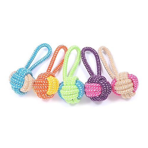 SELiLe Hundeseil Apportierspielzeug Tauziehen Spiel für Hunde Zahnen Kauen Backenzähne Spielzeug Hund Apportierspielzeug für Indoor Hunde Baumwollseil Hundespielzeug SELiLe Hundeseil Apportierspielzeug Tauziehen Spiel für Hunde Zahnen Kauen Backenzähne Spielzeug Hund Apportierspielzeug für Indoor Hunde Baumwollseil Hundespielzeug von SELiLe