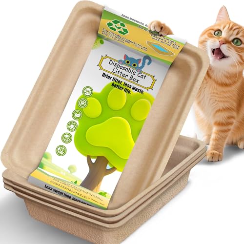 Einweg-Katzentoilette Auslaufsicher: 8er Pack Verwendung Standalone oder als Liner Nachhaltig für Indoor/Ravel von SEMEDOYO