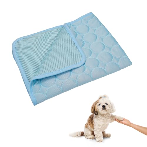 Kühlmatte für Hunde,Selbstkühlende Hundematte,Tragbare Selbstkühlende Matte,Kühlmatte für Den Sommer,Kühlmatte Hund,Kühlmatte für Katzen,Kühldecke für Hunde waschbar,Tragbare Selbstkühlende Matte,S von SEMINISMAR
