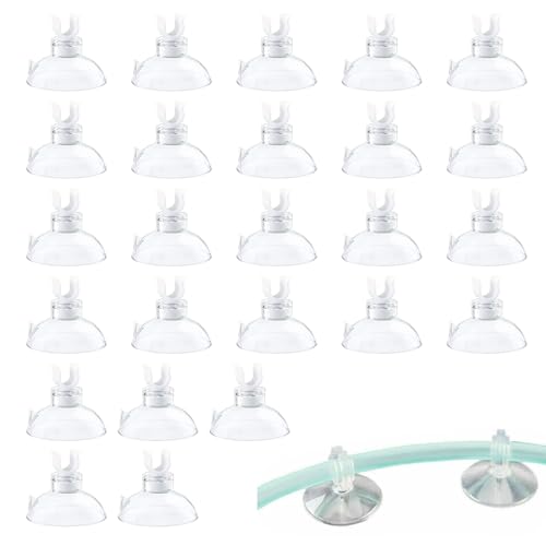 SEMINISMAR 25 Stück Aquarium Saugnapf-Clips,Aquarium Saugnapf Halter,Aquarium Saugnapf Clips Saugnäpfe,Saugnäpfe Aquarium Clips,Aquarium Saugnapf Halter Transparent,Für 4-5mm Aquarien Luftschlauch SEMINISMAR 25 Stück Aquarium Saugnapf-Clips,Aquarium Saugnapf Halter,Aquarium Saugnapf Clips Saugnäpfe,Saugnäpfe Aquarium Clips,Aquarium Saugnapf Halter Transparent,Für 4-5mm Aquarien Luftschlauch von SEMINISMAR
