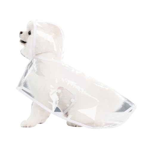 Regenjacke Hund,Regenmantel Hund Wasserdicht,transparent Hunde Regenjacke,Regenmantel für Hunde,Hunderegenmantel mit Kapuze,Regencape Mit Kapuze,Hundemantel Wasserdicht,1 Stück von SEMINISMAR