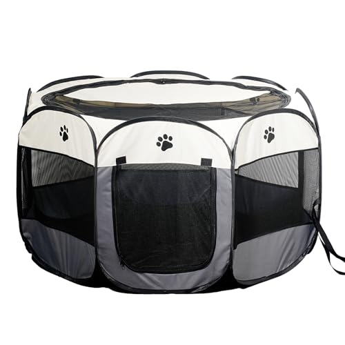 SENCONE Tragbarer Laufstall für Haustiere, Laufstall, faltbar, Haustier-Übungsstall, Zelte, Hundehütte, Spielplatz für Welpen, Hunde/Katzen, für drinnen und draußen, Reisen, Camping SENCONE Tragbarer Laufstall für Haustiere, Laufstall, faltbar, Haustier-Übungsstall, Zelte, Hundehütte, Spielplatz für Welpen, Hunde/Katzen, für drinnen und draußen, Reisen, Camping von SENCONE