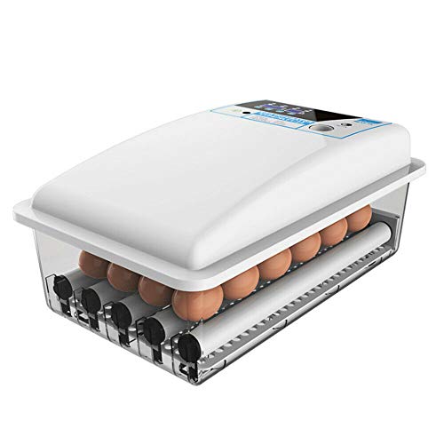 24 Eier Inkubator Vollautomatische, Brutmaschine Brutapparat Brutkasten 20℃-40℃ für für Huhn, Ente, Gänseeier, 39 * 24 * 17cm von SENDERPICK