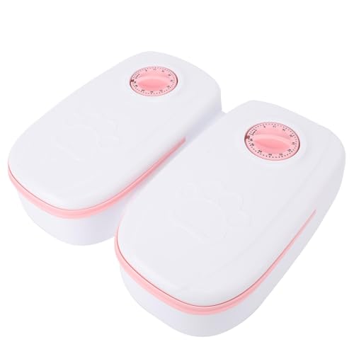 SENECESLI Automatische Hundekatze -Feeder, Robuste 2 Mahlzeit Automatische Haustier -Feeder für Innenräume Leicht zu Reinigen (PINK) von SENECESLI
