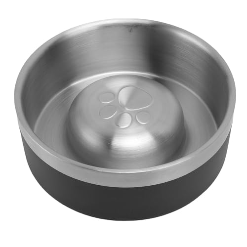 SENECESLI Edelstahlhundschüssel, Kautof Hundemetall -Futter und Wasserschale für Zuhause (L) von SENECESLI