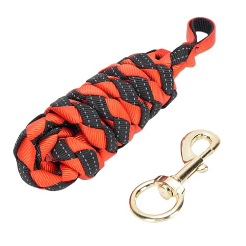 SENECESLI Horse Lunge Line, Leicht zu Kontrollieren, Langes Pferde -Trainingsseil für das Tägliche Trainingslauf (rot+schwarz) von SENECESLI