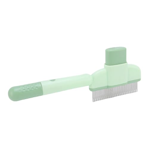 SENECESLI Pet Slicker Pinsel, EIN Klickfell Entfernen von Haustierhaarentfernung Edelstahl Effizient für Katzenhunde (Green) von SENECESLI