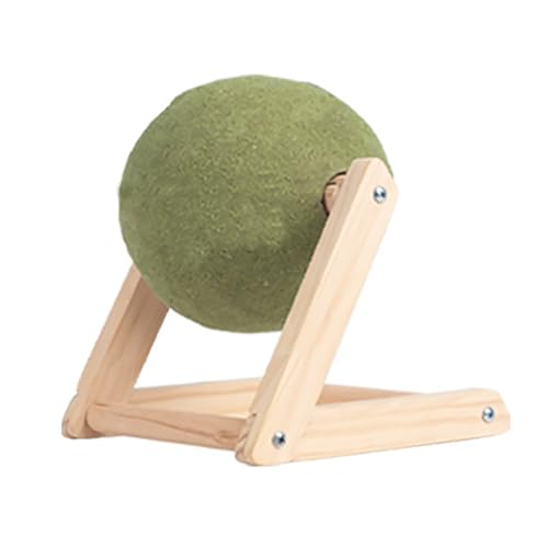 SENIURIS Katzenminze-Bodenball-Spielzeug für Katzen mit drehbarem Katzenminze-Roller, Holzständer. Interaktives Minzspielzeug, Spielball mit angenehmer und interessanter Wirkung, Grün, Größe L SENIURIS Katzenminze-Bodenball-Spielzeug für Katzen mit drehbarem Katzenminze-Roller, Holzständer. Interaktives Minzspielzeug, Spielball mit angenehmer und interessanter Wirkung, Grün, Größe L von SENIURIS