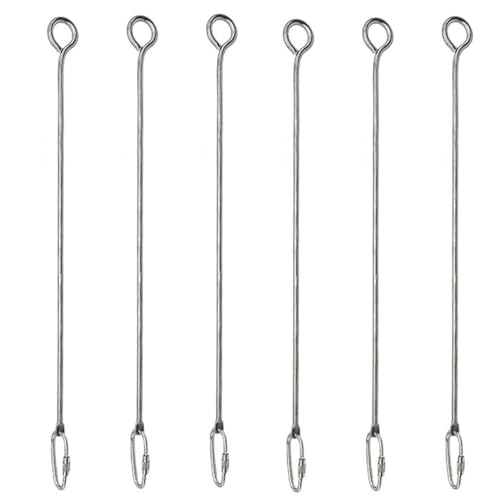 Futterspender für Papageien, 6 Stück, Edelstahl, Vogelkäfig, Futterspielzeug, Leckerlis, Obststockhalter für Wellensittiche, Sittiche und Nymphensittiche Futterspender für Papageien, 6 Stück, Edelstahl, Vogelkäfig, Futterspielzeug, Leckerlis, Obststockhalter für Wellensittiche, Sittiche und Nymphensittiche von SENRISE