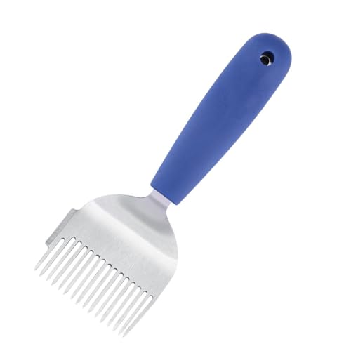 SENRISE Bienen-Entdeckelgabel, blaues Honigmesser mit Nadelschnitt, Edelstahlzinken, Imkerwerkzeuge für Imker SENRISE Bienen-Entdeckelgabel, blaues Honigmesser mit Nadelschnitt, Edelstahlzinken, Imkerwerkzeuge für Imker von SENRISE