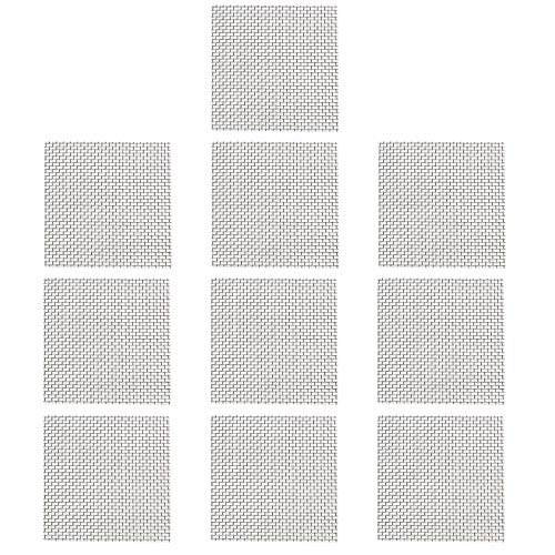 SENZEAL 10 Stück Aquarium Pflanzen Mesh Aquarium Rostfreier Stahl Moos Pad Boden von SENZEAL