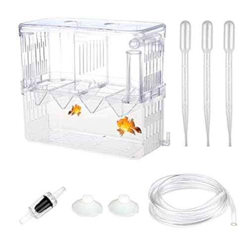 SENZEAL Upgrade Kunststoff Fischzuchtbehälter Multifunktionale Zucht Inkubator Box mit 3pcs Pasteur Pipette und einem Kunststoff-Rückschlagventil SENZEAL Upgrade Kunststoff Fischzuchtbehälter Multifunktionale Zucht Inkubator Box mit 3pcs Pasteur Pipette und einem Kunststoff-Rückschlagventil von SENZEAL