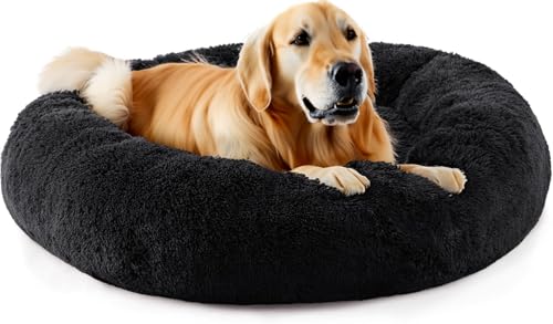 Beruhigendes Donut-Katzenbett, flauschiges, rundes Plüsch-Hundebett, gemütlich, weich, waschbar, Kissen, selbstwärmendes Haustierbett mit rutschfester Unterseite, Anti-Angst, schlafendes Kuschelnest Beruhigendes Donut-Katzenbett, flauschiges, rundes Plüsch-Hundebett, gemütlich, weich, waschbar, Kissen, selbstwärmendes Haustierbett mit rutschfester Unterseite, Anti-Angst, schlafendes Kuschelnest von SEOUGEE