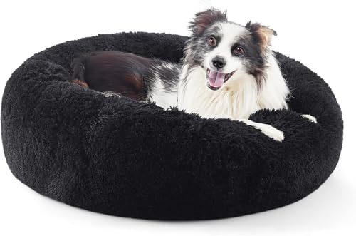 Beruhigendes Donut-Katzenbett, flauschiges, rundes Plüsch-Hundebett, gemütlich, weich, waschbar, selbstwärmendes Haustierbett mit rutschfester Unterseite, Anti-Angst, Schlaf-Kuschelnest für Beruhigendes Donut-Katzenbett, flauschiges, rundes Plüsch-Hundebett, gemütlich, weich, waschbar, selbstwärmendes Haustierbett mit rutschfester Unterseite, Anti-Angst, Schlaf-Kuschelnest für von SEOUGEE